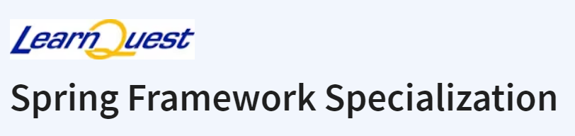 Spring Framework Specialization - (LearnQuest)